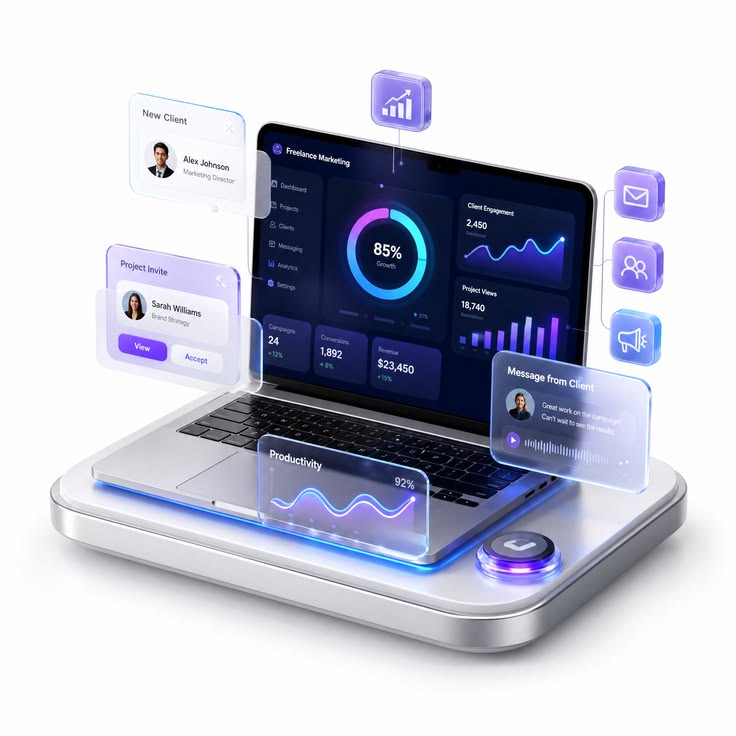 Custom 3D animated website design